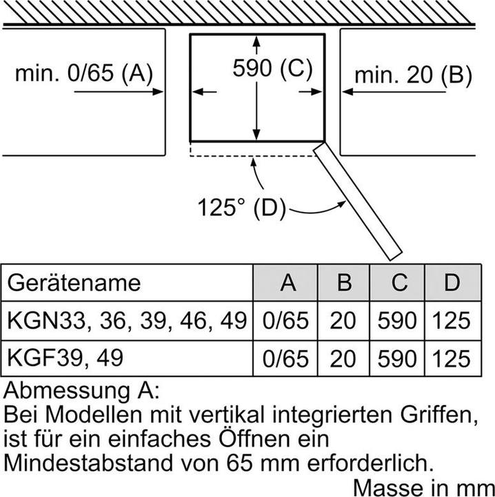 Actual product image Bosch Hausgeräte KGN36NWEA (305 l)