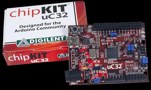 Actual product image Digilent ChipKit uC32 DevBoard with UNO R3 Headers (Electronics kit)