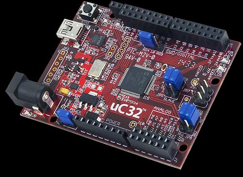 Actual product image Digilent ChipKit uC32 DevBoard with UNO R3 Headers (Electronics kit)