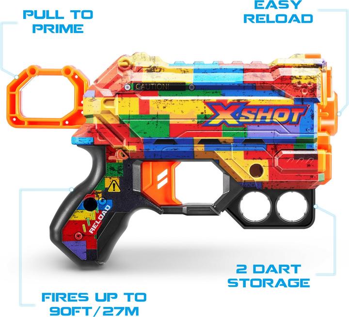 Image du produit Xshot Pistolet Skin Menace 8 Flechettes