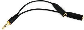 Muvit Doubleur Audio Jack 3.5mm Noir (Jack 3,5 mm (AUX))