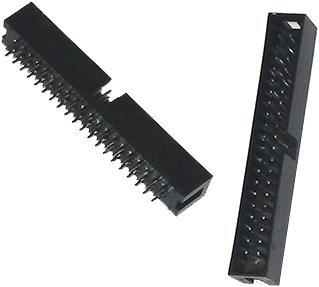 Produktbild OEM IDC Stiftleiste 2 x 20 Polig IDE mit Fassung Schwarz