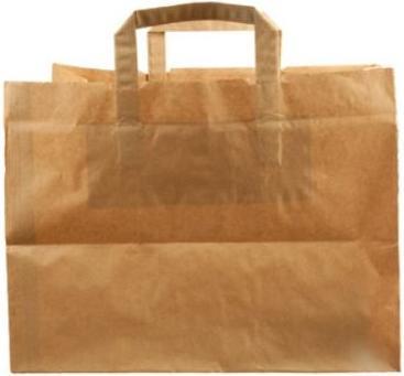 Produktbild MultiLine Baerepose Take Away 41 ltr 360x315x360 mm 110 gr med Hank Papir Brun,125 stk/krt