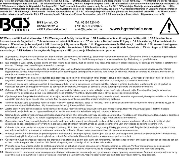 Produktbild BGS Gesichtsschutzschild