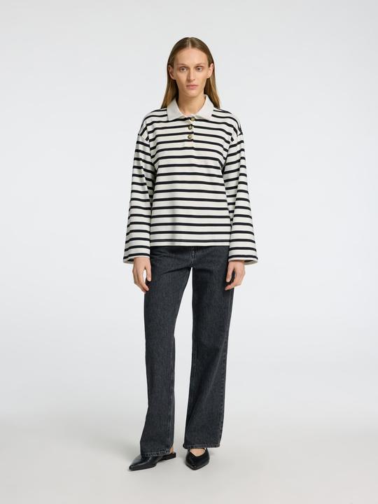 Produktbild Selected Femme Streifen Langarm-Poloshirt (XS)