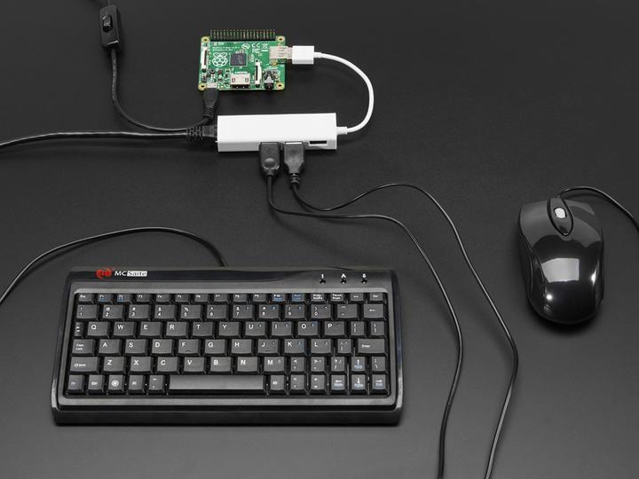 Actual product image OEM USB 2.0 and Ethernet Hub (3 x USB 1 x Ethernet)