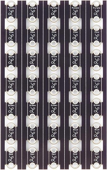 Actual product image LilyPad Rainbow LED Panel (5 strips of 7 colours)