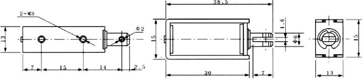 Actual product image Makeblock DC Frame Type Solenoid HCNE1-0530