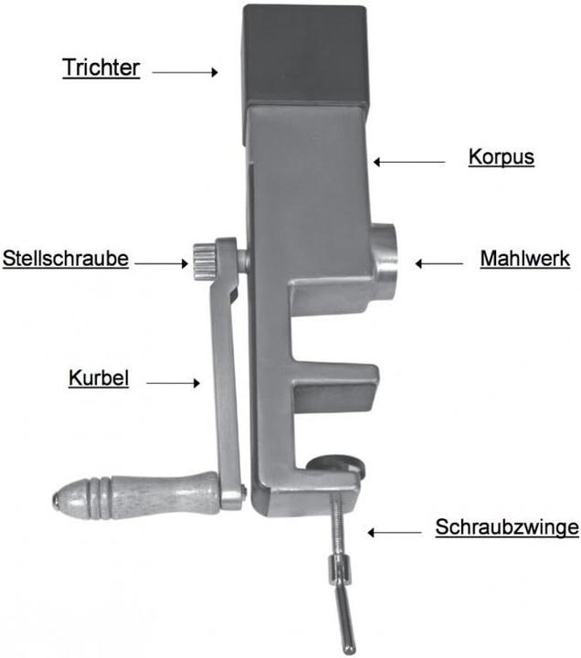 Produktbild Back to Basics Getreidemühle Silber/Braun