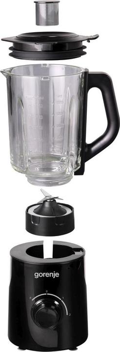 Produktbild Gorenje B800GBK Blender, Stand, Power 800 W, 2 speeds, Glass jug 1.5 L, Black (800 W)