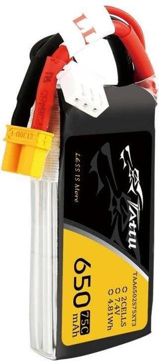 Image du produit Tattu Accu RC LiPo 650 mAh 7.4 V 75C (7.40 V, 650 mAh)