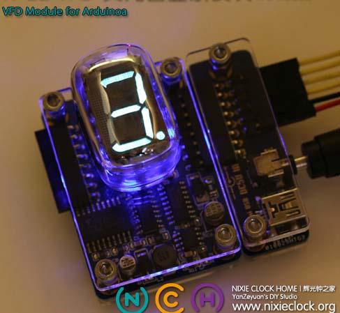 Actual product image Nixieclock IV-22 VFD Module for Arduino (Timepiece)