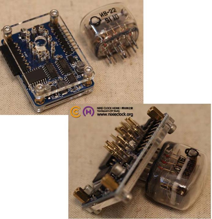 Actual product image Nixieclock IV-22 VFD Module for Arduino (Timepiece)