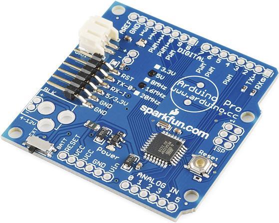 Actual product image SparkFun Arduino Pro 328 3.3V/8Mhz (Steering)