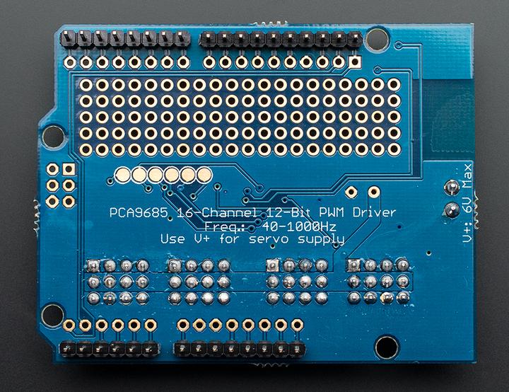 Actual product image Adafruit 16-Channel 12-bit PWM/Servo Shield I2C interface (Shield)