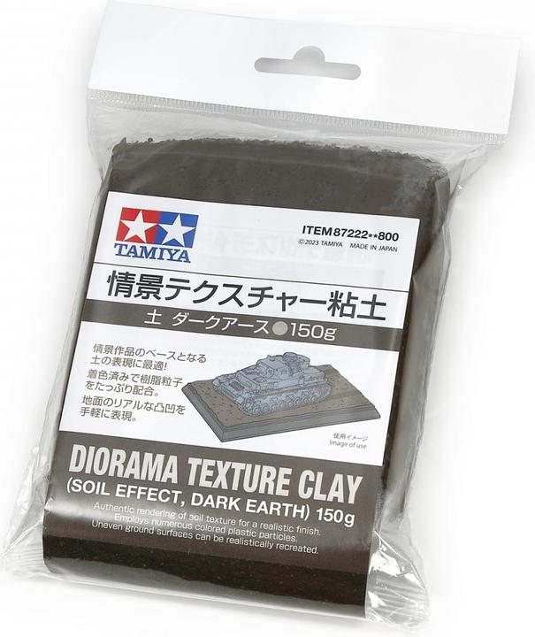 Tamiya Spachtelm. Clay soil/earth dark 150g Dio.