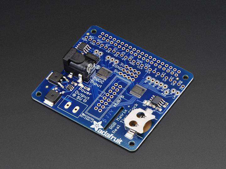 Immagine prodotto Adafruit RGB Matrix HAT RTC per Raspberry Pi (Riparo)
