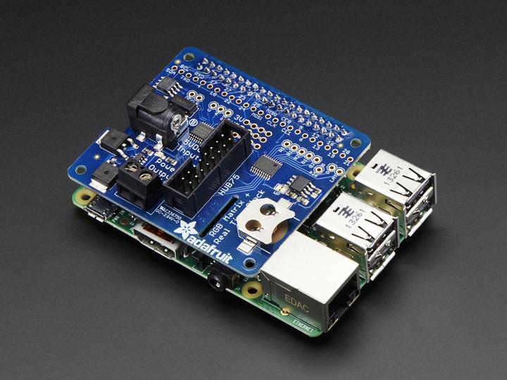 Adafruit RGB Matrix HAT RTC for Raspberry Pi (Shield)