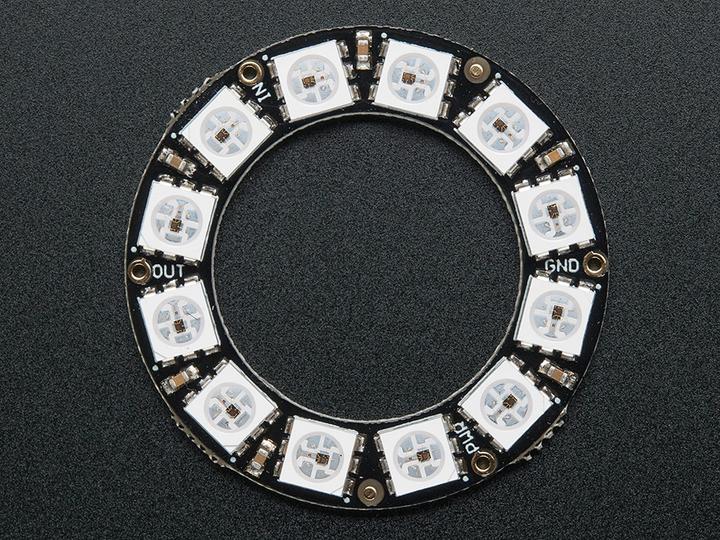 Image du produit OEM Anneau NeoPixel WS2812 avec 12 pixels de LED RVB