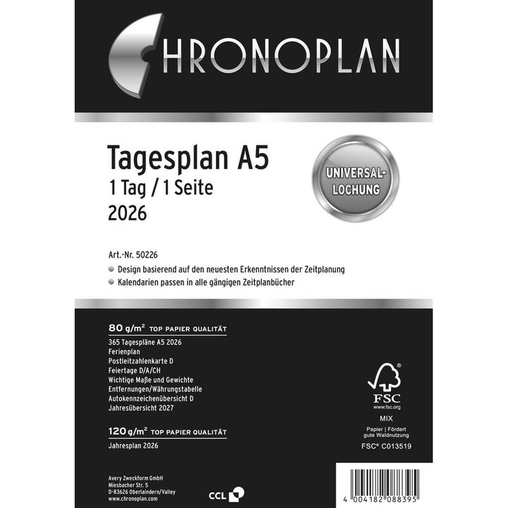 Image du produit Chronoplan Tagesplan (A5, Allemand)