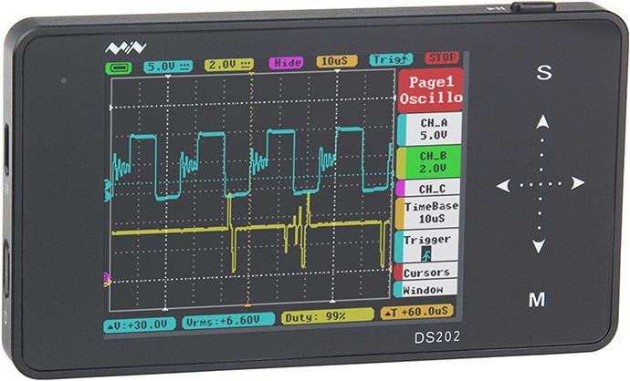 Produktbild MiniDSO DS202 Digitales 2-Kanal Oszilloskop mit Touch