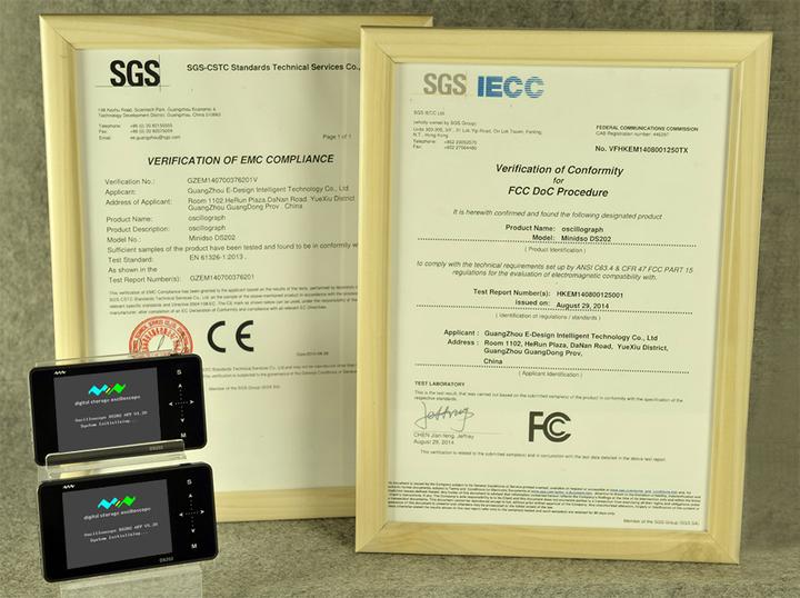 Produktbild MiniDSO DS202 Digitales 2-Kanal Oszilloskop mit Touch
