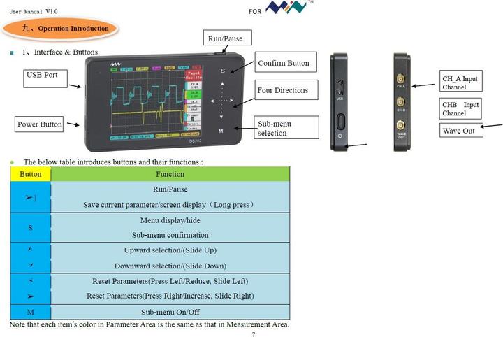 Produktbild MiniDSO DS202 Digitales 2-Kanal Oszilloskop mit Touch