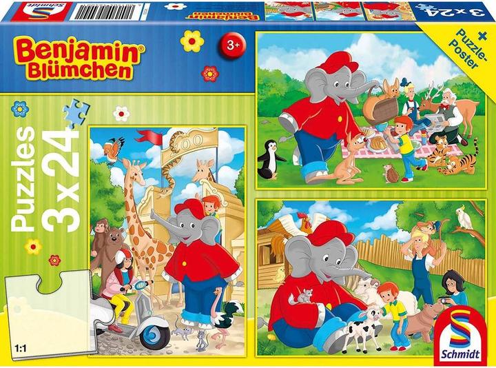 Produktbild Schmidt Spiele Benjamin Blümchen, Im Zoo (24 Teile)