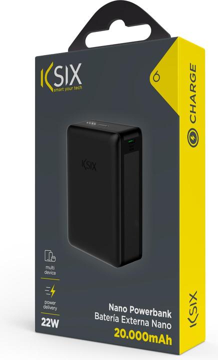 Immagine prodotto KSIX Powerbank 20000 Mah Alto Schermo Protettore Plotter Macchina Cod Loader (20000 mAh, 22.50 W, 22.50 Wh)