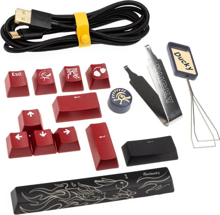 Immagine prodotto Ducky Tastiera da gioco Mecha Pro SF, Cherry MX-Brown (USA) (US, Cablato)