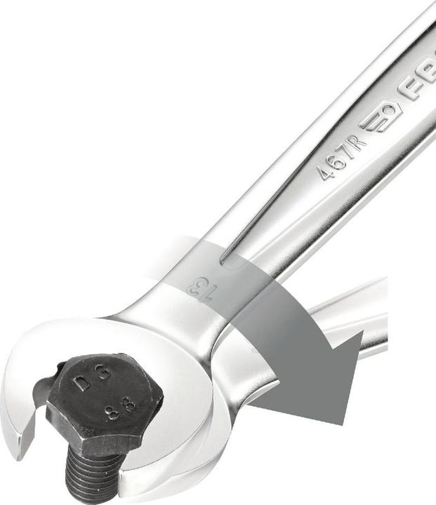 Actual product image Facom Combination ratchet wrench (18 mm)