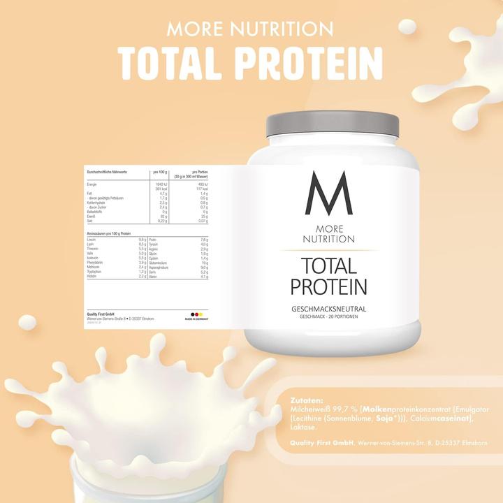 Immagine prodotto More Nutrition Proteine totali (Neutro, 1 pz., 600 g)