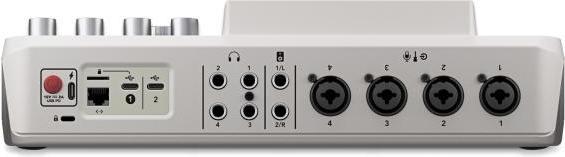 Actual product image RØDE Rodecaster Pro II White with Podmic White and cable