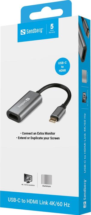 Produktbild Sandberg USB-C zu (HDMI, 10 cm)
