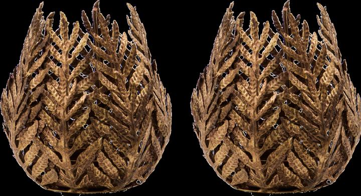 Actual product image House Doctor Tea light holder, HDMara, antique gold (2 x)