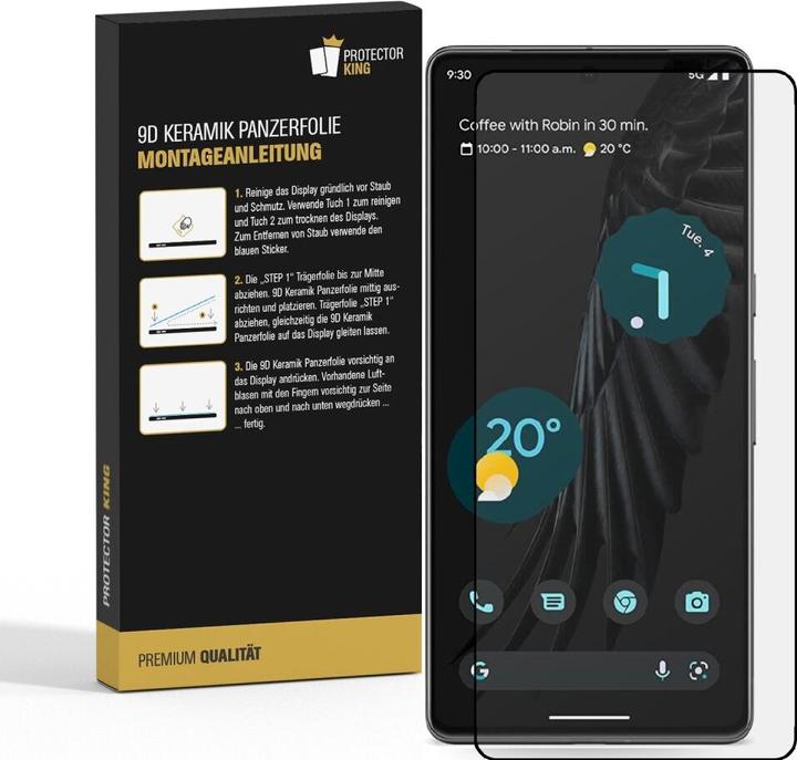 Produktbild Protectorking 3x Ceramic-Glass Full Cover HD Klar (3 Stück, Google Pixel 6)