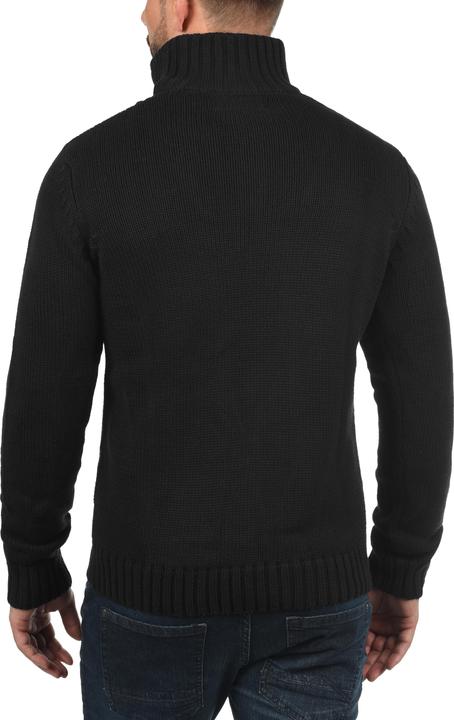 Actual product image Solid Petro Men's Jumper Chunky Knit Pullover Troyer With Zipper (M)