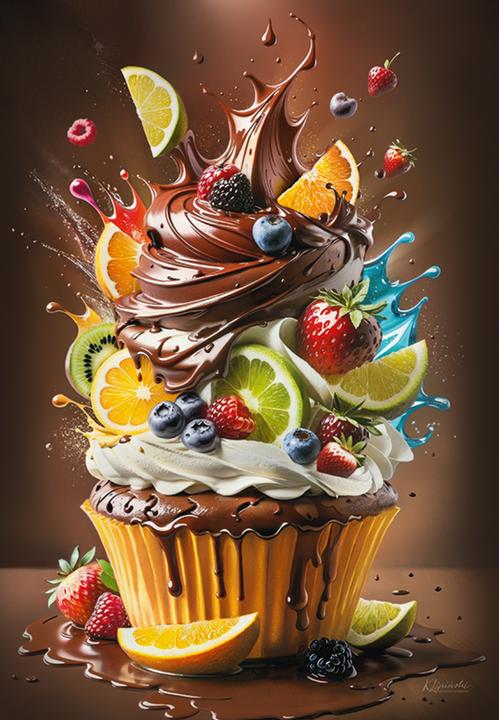 Produktbild Cherry Pazzi Puzzle 500 Teile - Verrückte Torte (500 Teile)