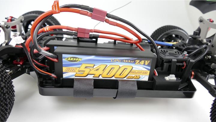 Produktbild Carson 7,4V/5400mAh 60C LiPO Race Akku T-Pl. HC (7.40 V, 5400 mAh)