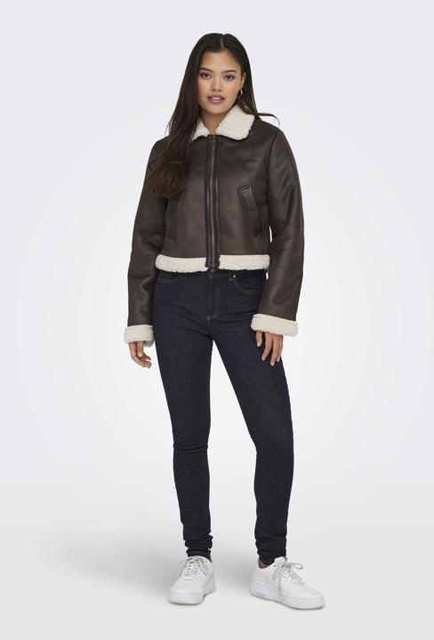 Image du produit Only Fly-Away col veste en cuir synthétique (M)