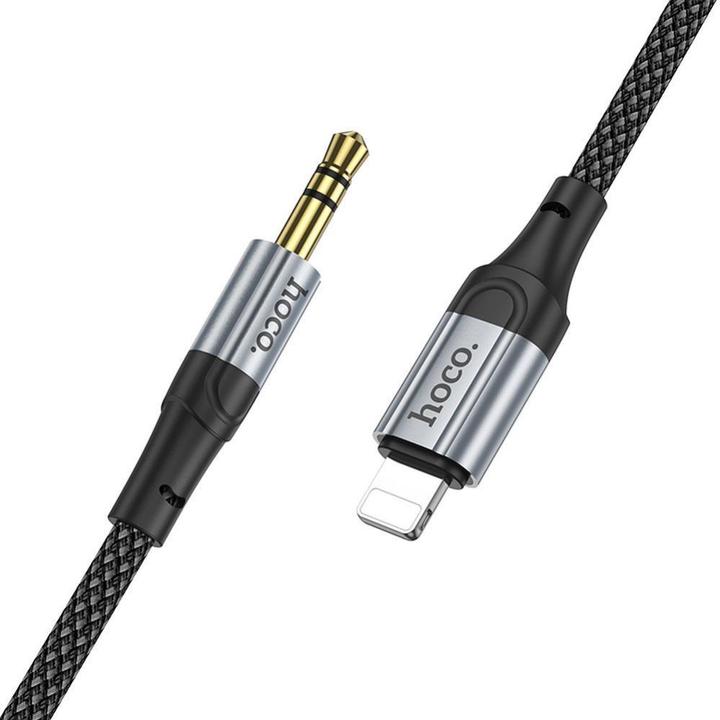Produktbild Hoco Cable cable AUX Lightning (male) to Jack 3,5 mm (male) UPA26 1 m black