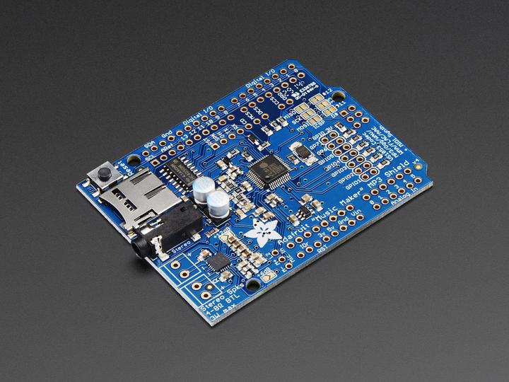 Image du produit Adafruit Music Maker MP3 Shield pour Arduino avec amplificateur stéréo de 3W (Bouclier)