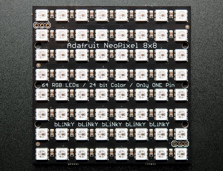 Produktbild Adafruit NeoPixel NeoMatrix 8x8 64 RGB LED Pixel Matrix