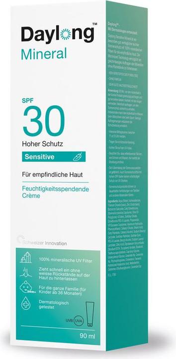 Image du produit Daylong Sensitive Mineral Crème SPF30 crème (Crème solaire, SPF 30, 90 ml, 129 g)