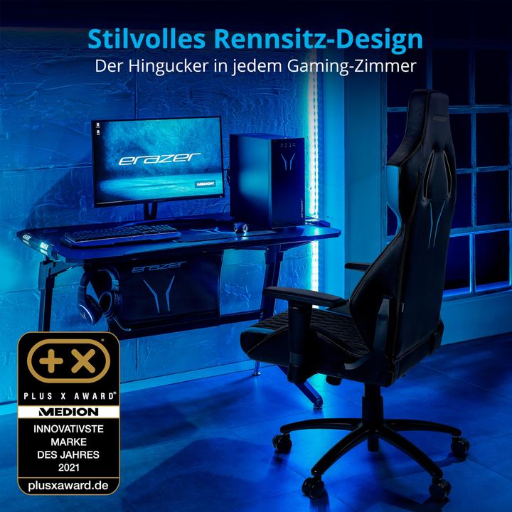 Actual product image Medion Gaming Chair ERAZER Druid P10 Blue / Black