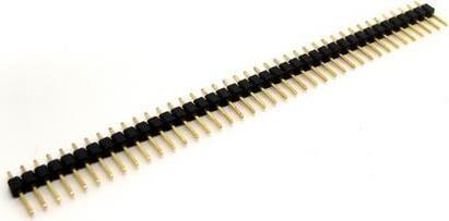 Actual product image OEM Male Connector 1 X 40 Pole RasterMass 2.54mm -Black