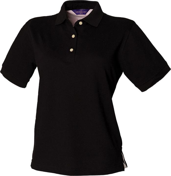 Actual product image Henbury Womens/Ladies Classic Cotton Pique Polo Shirt (42 D)