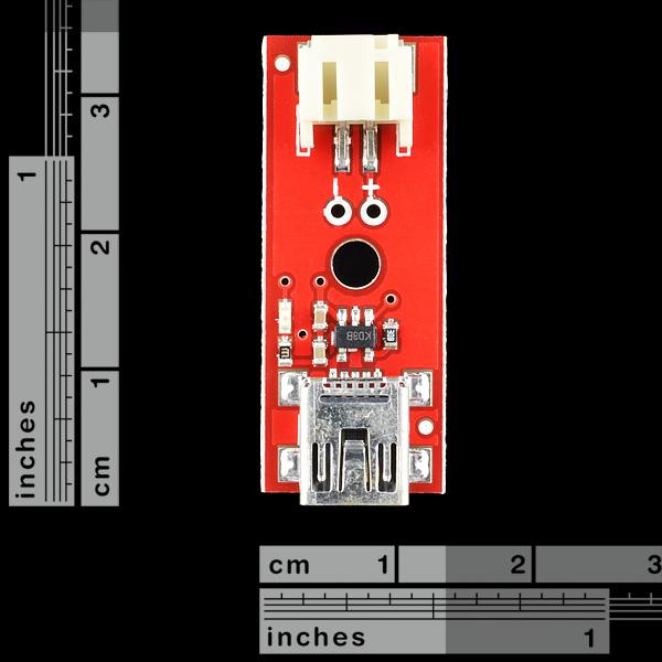 Actual product image SparkFun LiPo Charger Basic Mini-USB (Battery case)