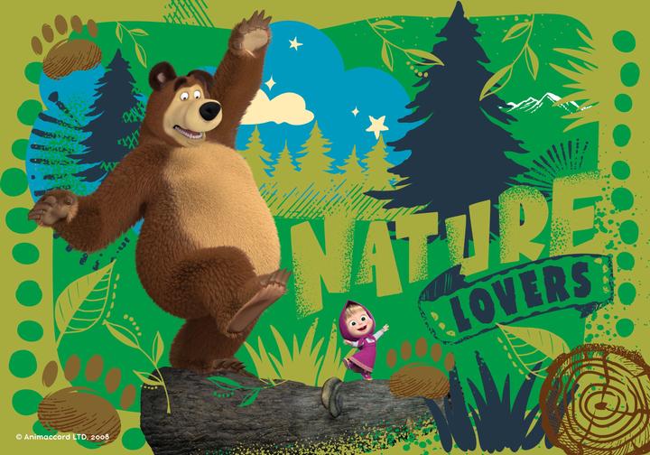 Actual product image Ravensburger 2 24 Piece Puzzles - Masha and the Bear (24 pieces)