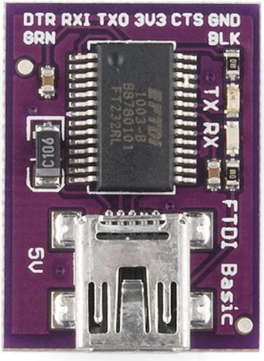 Actual product image LilyPad FTDI Basic Breakout 5V (Various)